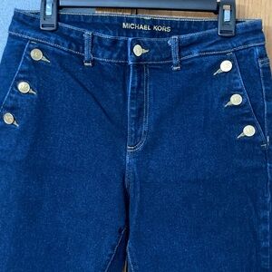 Michael Kors Women's Dark Blue High Rise Jeans